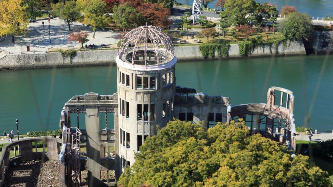 View of the A bomb dome in Hiroshima