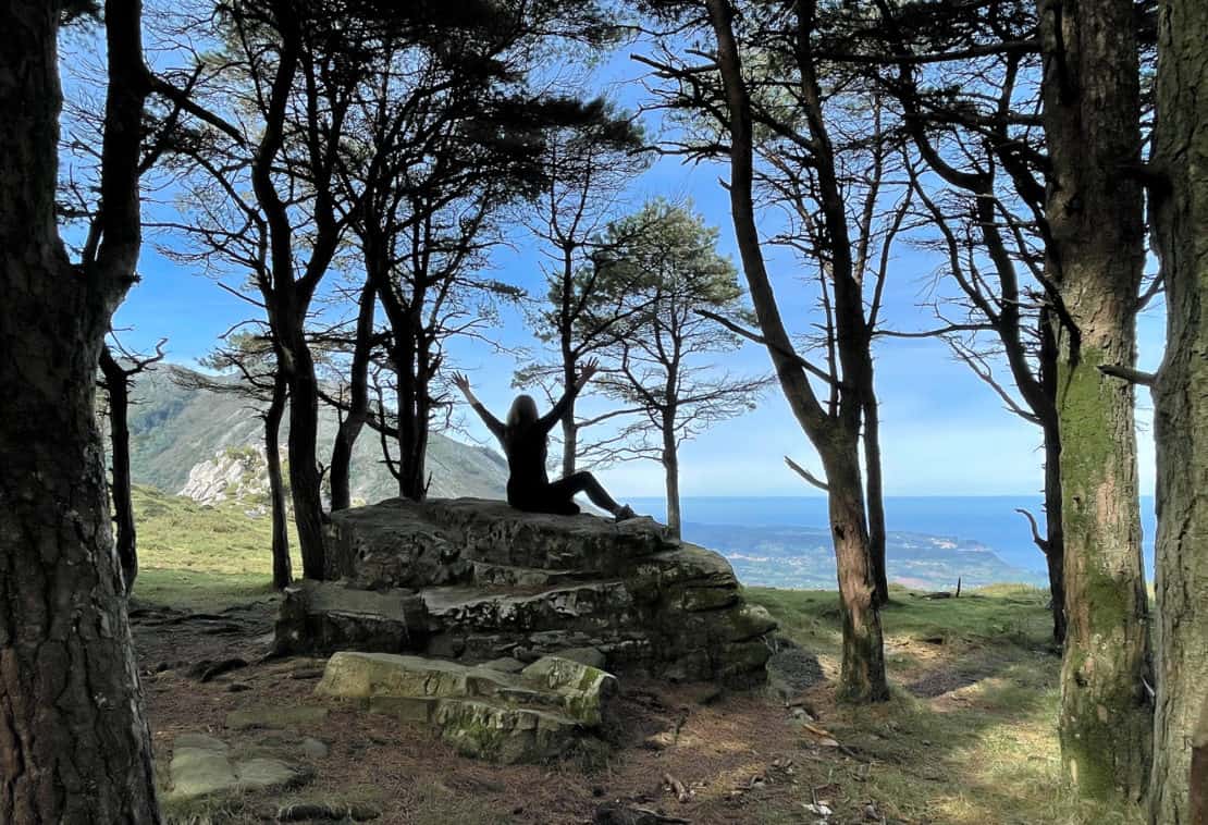 Spain - Asturias - Mountain viewpoint in a forest - silhouette Abigail King