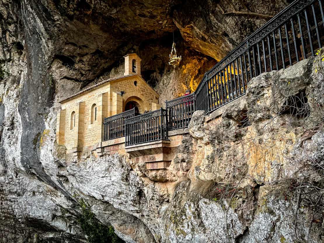 Spain - Asturias - hidden sanctury of La Santina in the Royal Site of Covadonga