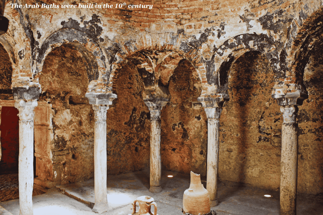 Columns at the Arab Baths - one day in Palma de Mallorca