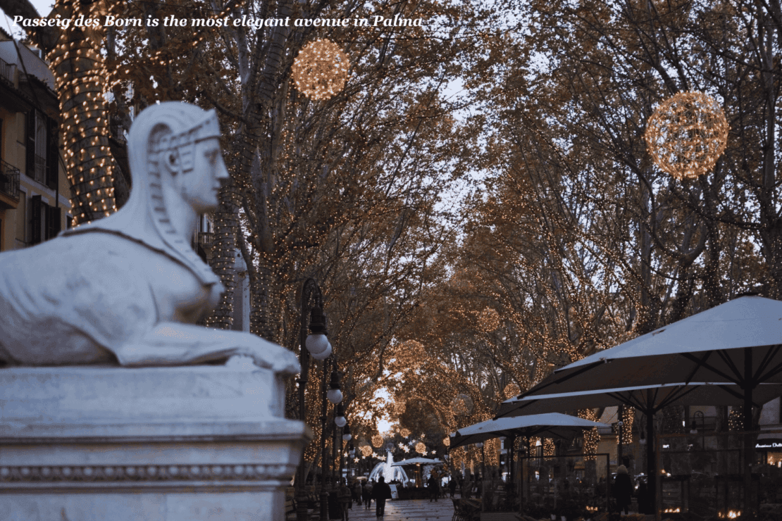 Statue on Passeig des Born - one day in Palma de Mallorca