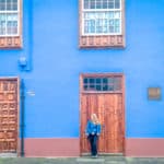 Spain - Tenerife - Santa Cruz - Blue wall Abigail King in Spain in winter