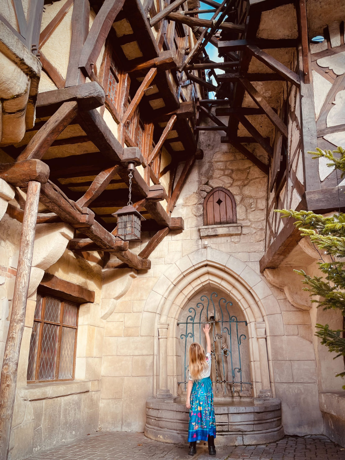 Child in the medieval centre in Parc Asterix in France - the Parc Asterix Review