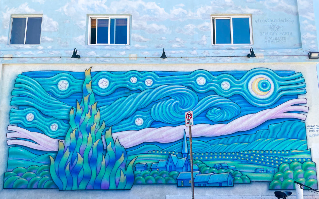 Street art on the walk between Santa Monica and Venice Beach