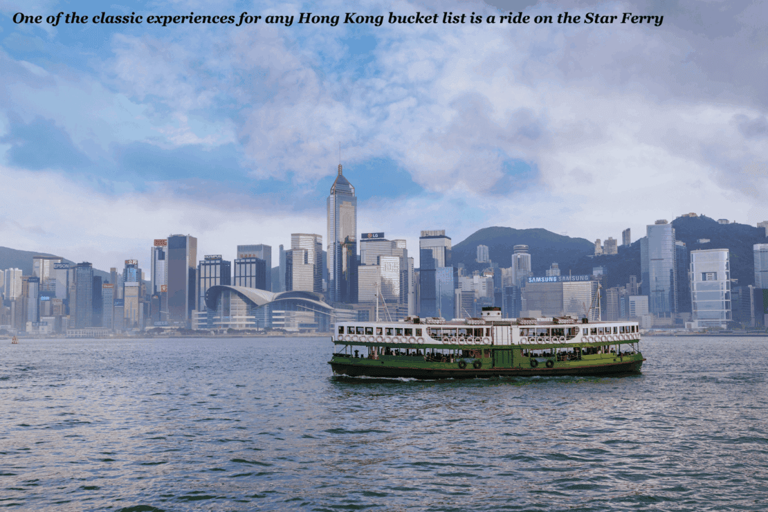 Star Ferry on the water in Hong Kong - China Bucket List