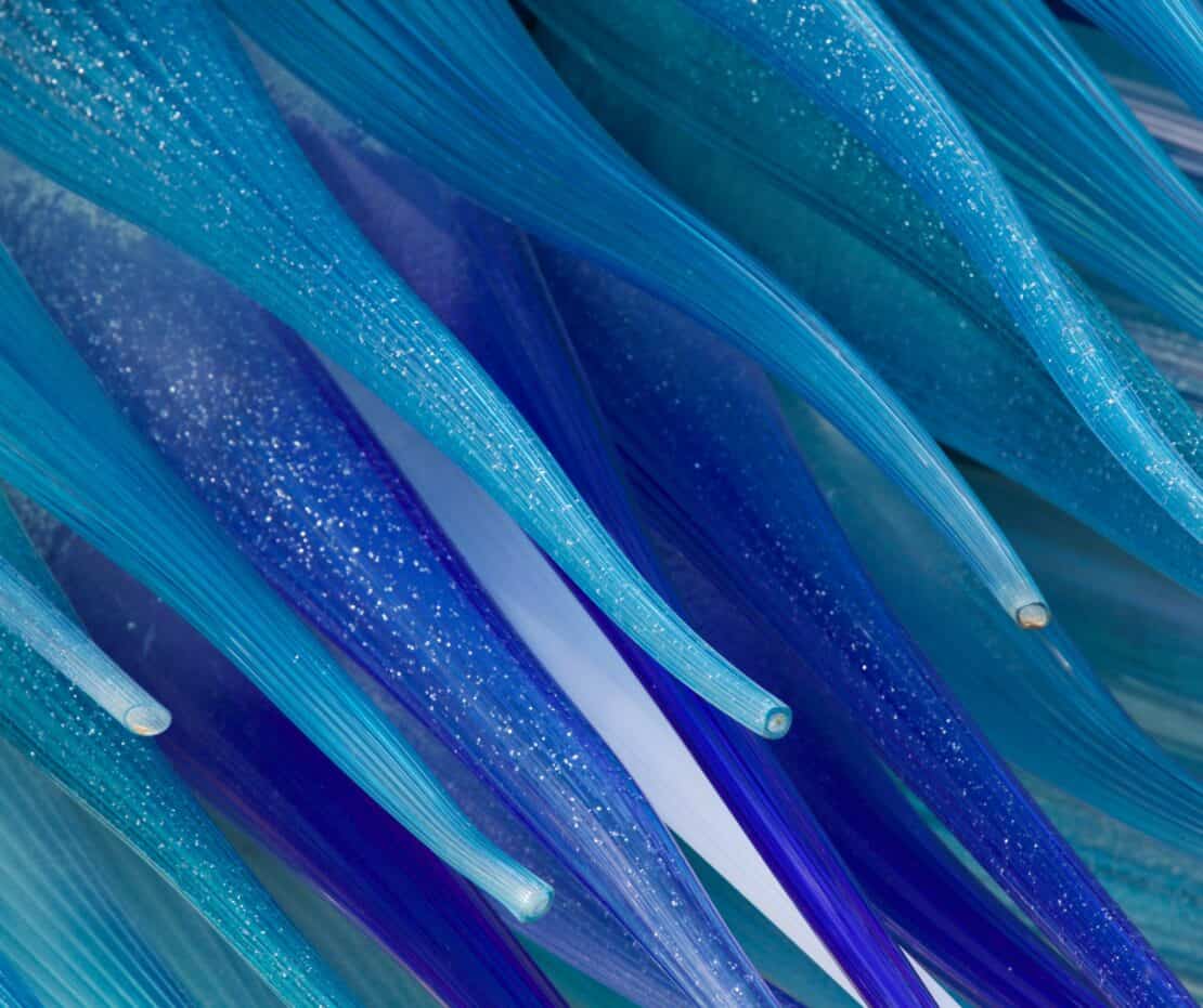 Swirls of blue Murano Glass