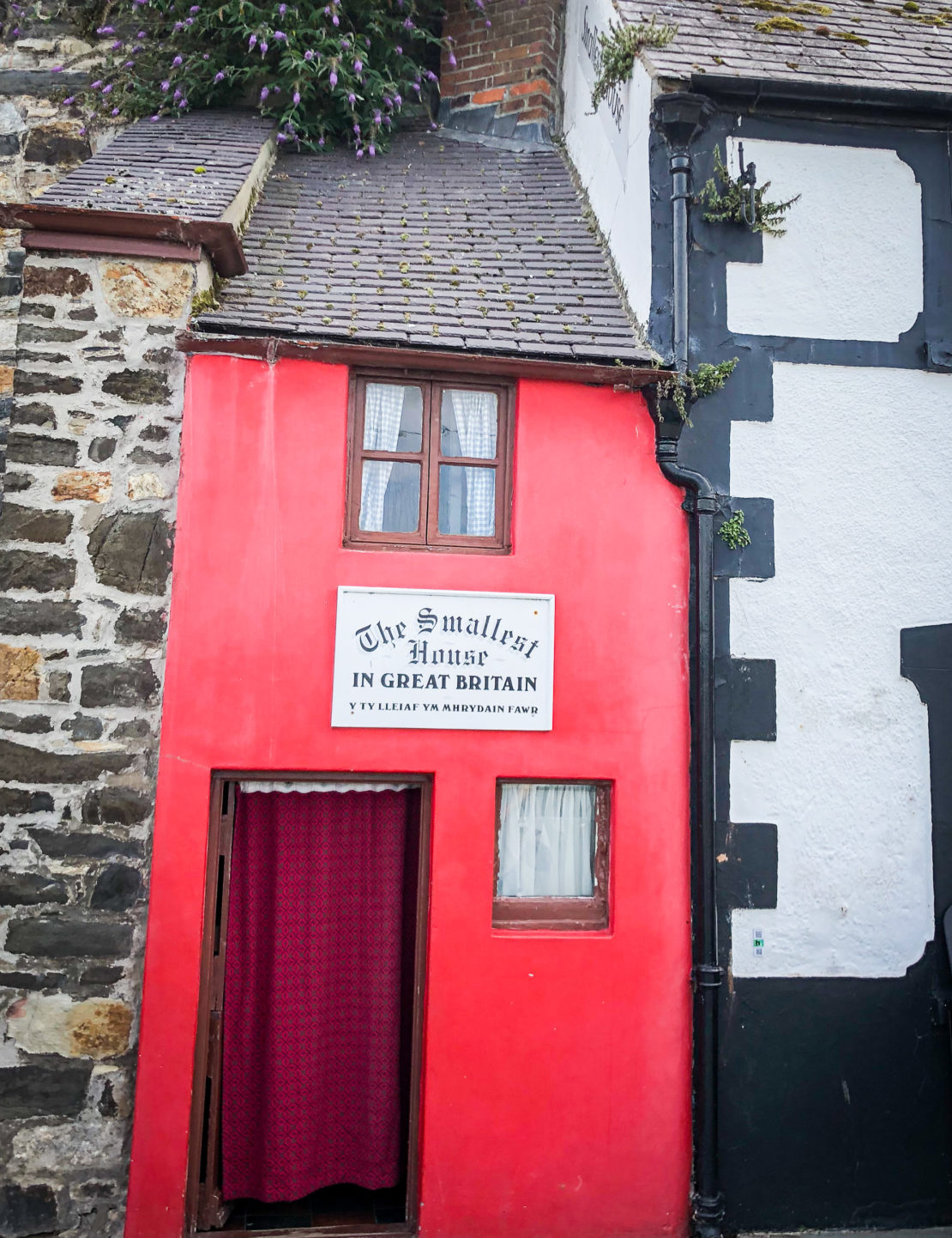 North Wales exterior of the smallest house in Britain in Conwy