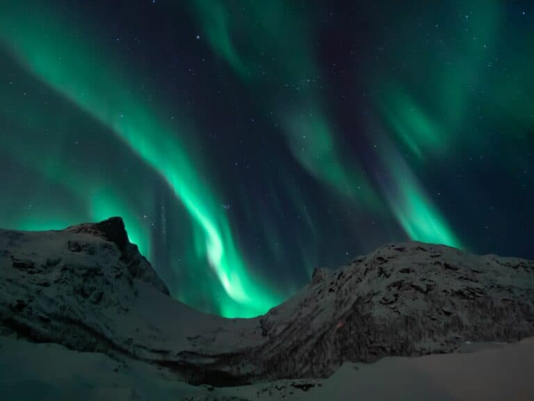 Stunning aurora borealis northern lights are one of the images Norway is famous for