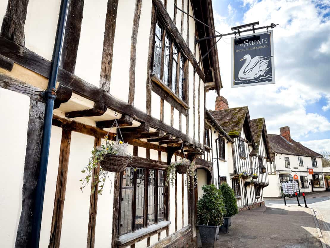 Historic Swan Inn in Lavenham England