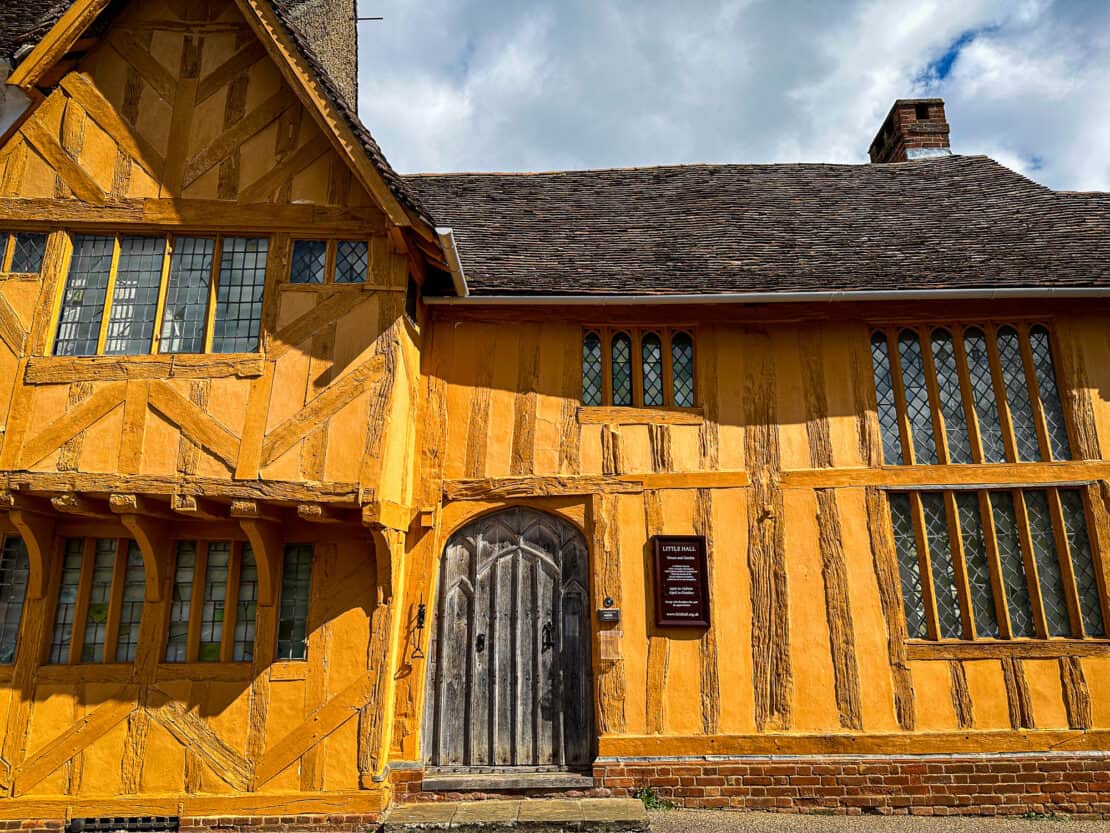 The Little Hall exterior in Lavenham England