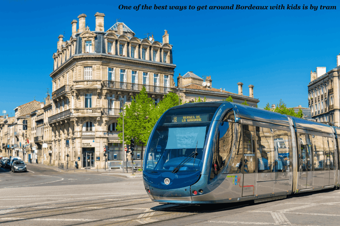 Tram in the city centre - things to do in bordeaux with kids