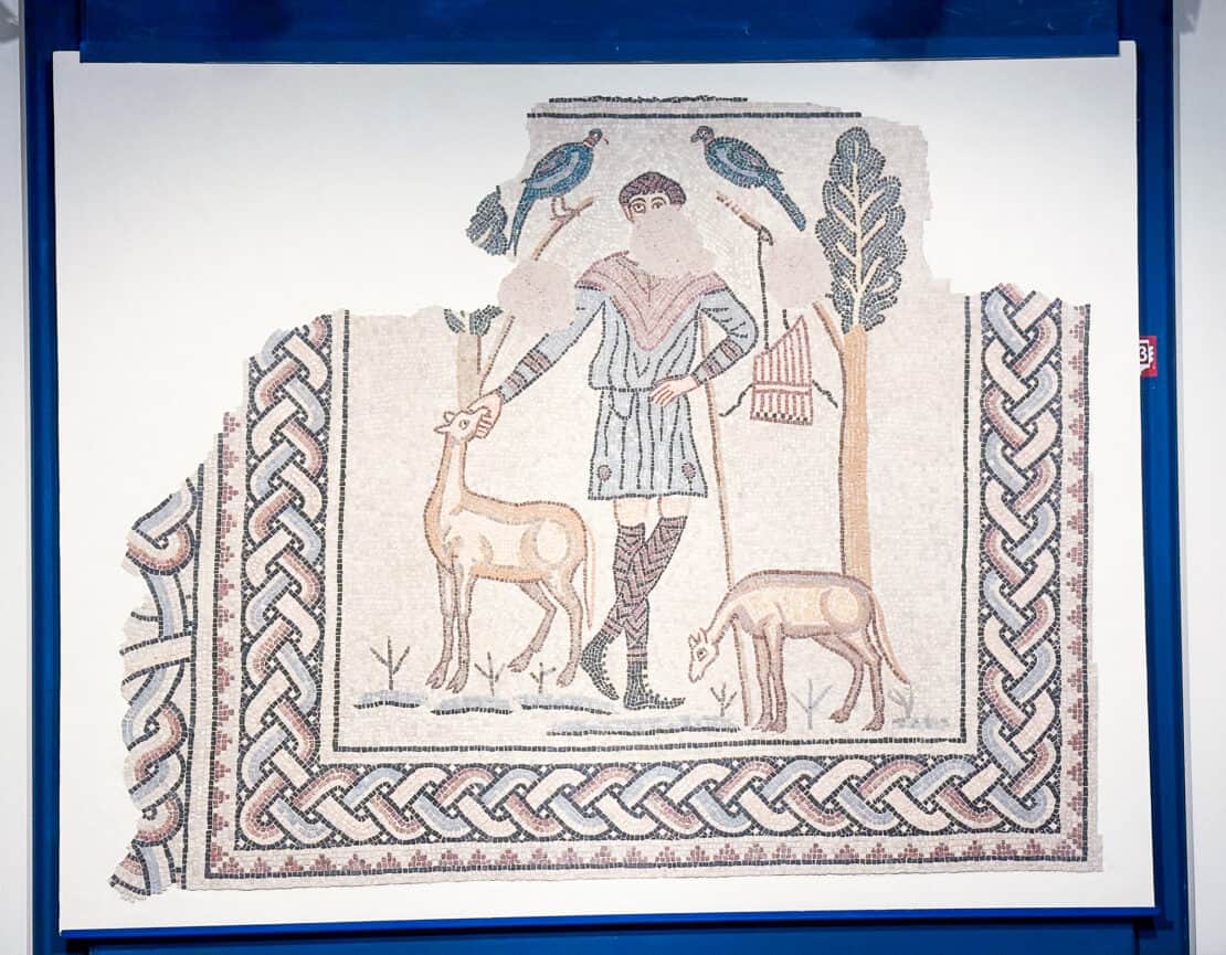 Italy - Ravenna - Domus of the Stone Carpets - Shepherd Boy with black boots