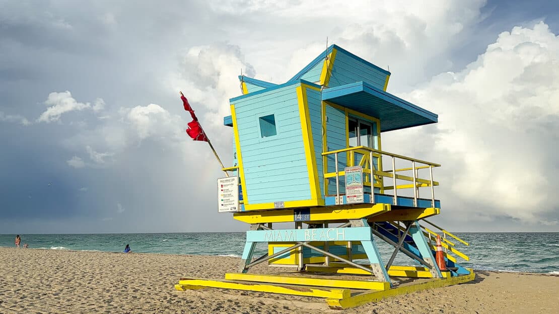 Lifeguard station in Miami 