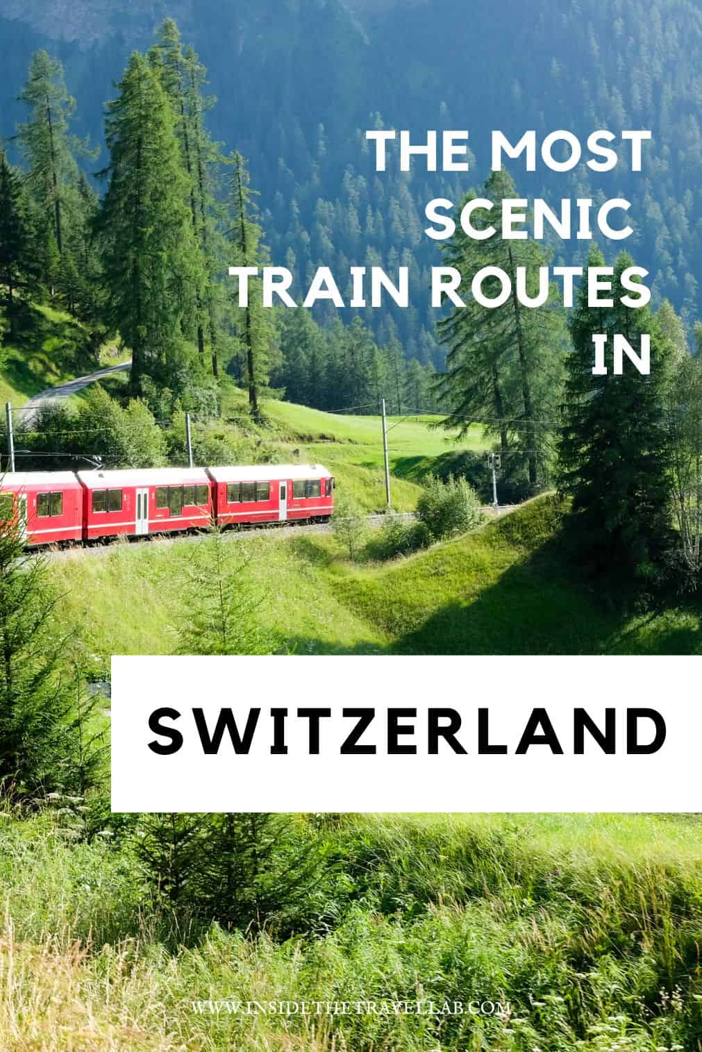 The most scenic train routes in Switzerland cover image