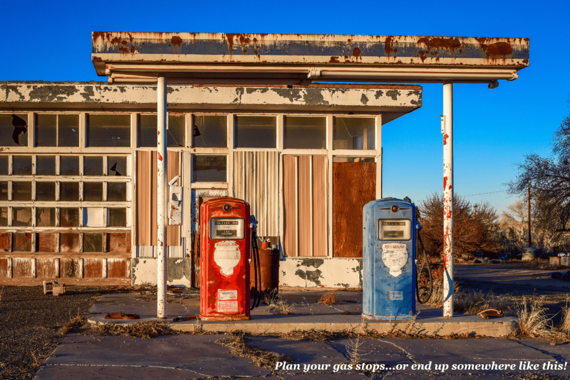 Old gas station USA