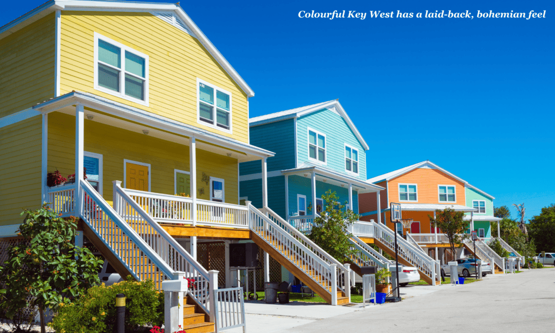 Colourful houses in Key West Florida