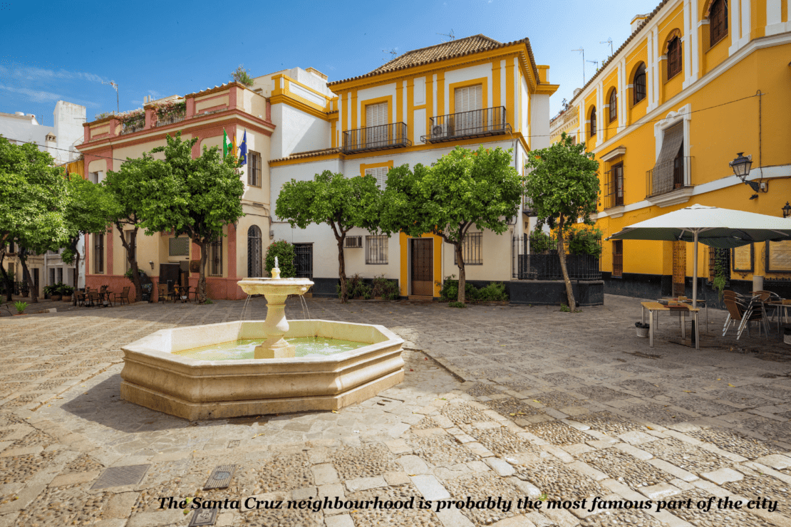 Santa Cruz neighbourhood in Seville Spain