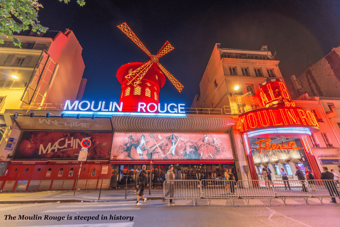 Moulin Rouge Paris at night 