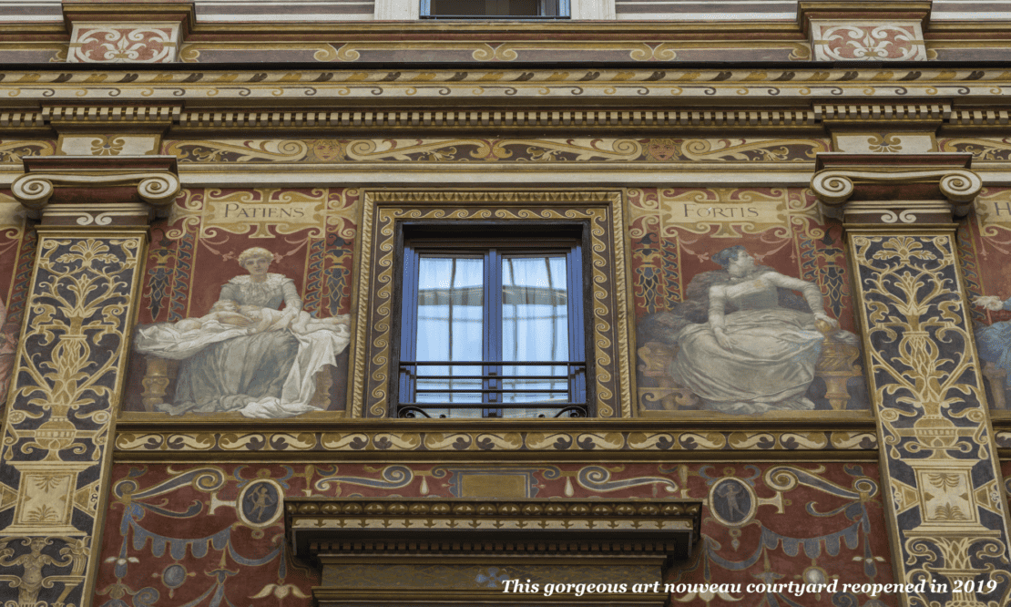 Ornate architecture at the Galleria Sciarra, Rome 