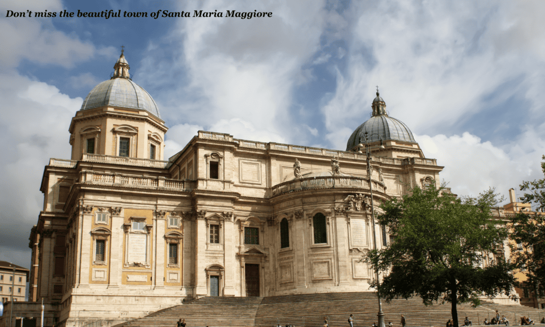 Impressive architecture in Santa Maria Maggiore, Switzerland 