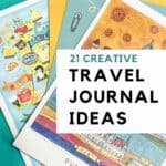 Creative travel journal ideas Pinterest cover