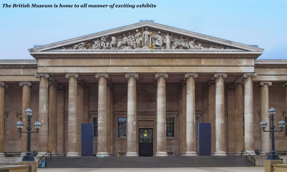 The exterior of the British Museum