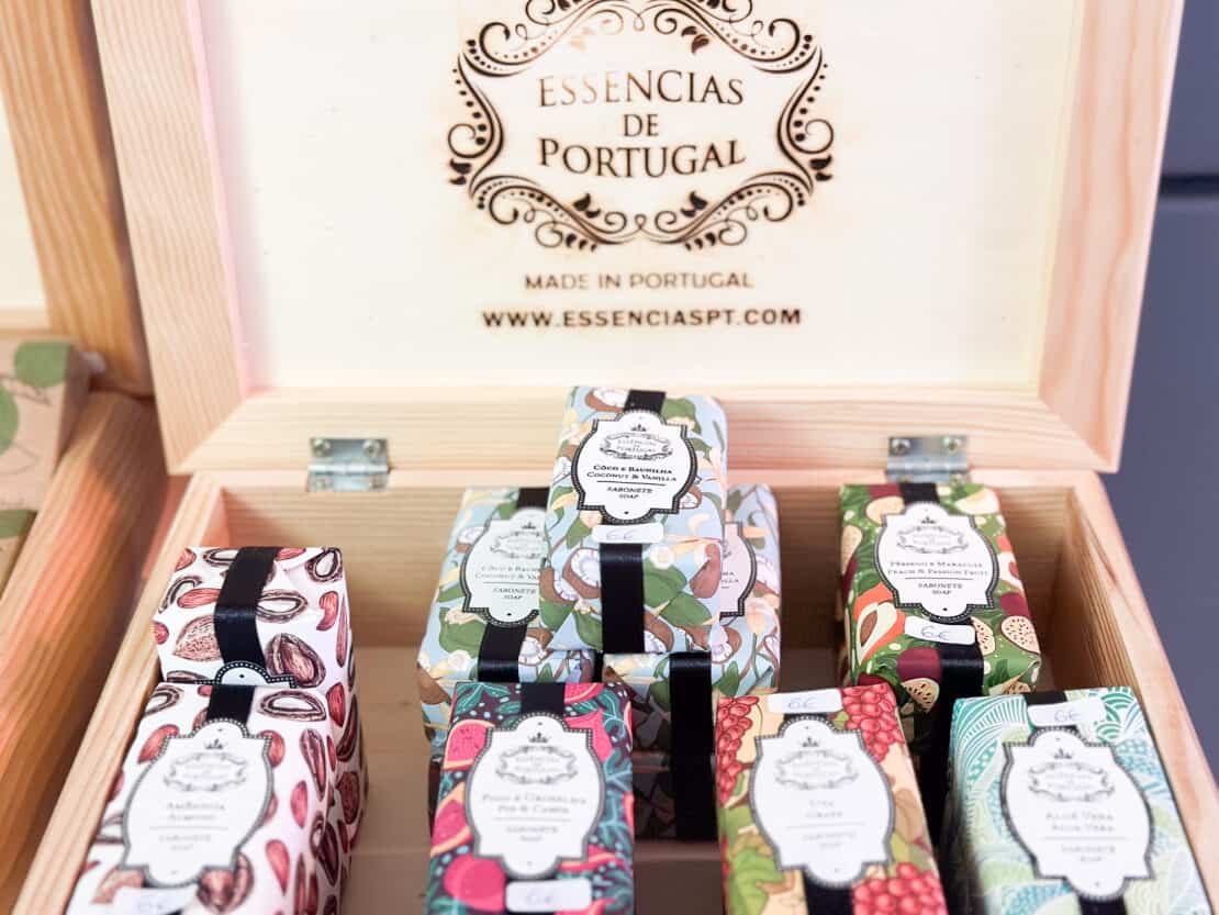 Portuguese soap souvenirs in a box
