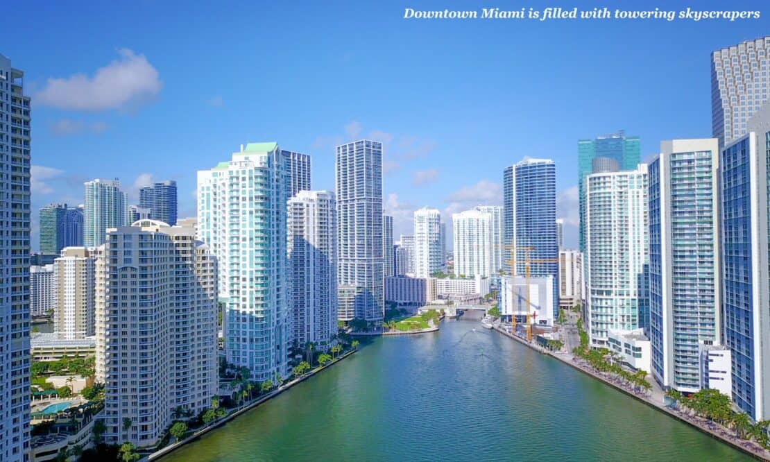 Skyscrapers in downtown Miami, USA 