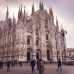 Milan Duomo Square Italy Winter