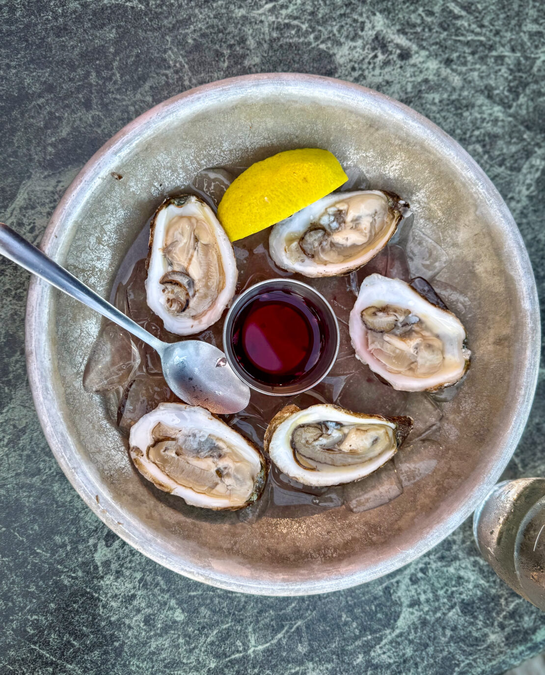 Oysters served in Nova Scotia, Canada