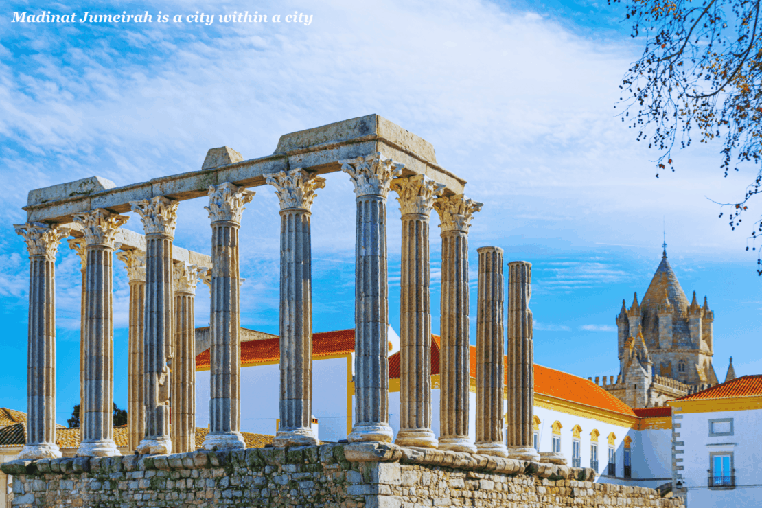 Roman ruin in Evora, Portugal - Portugal Road Trip Itinerary