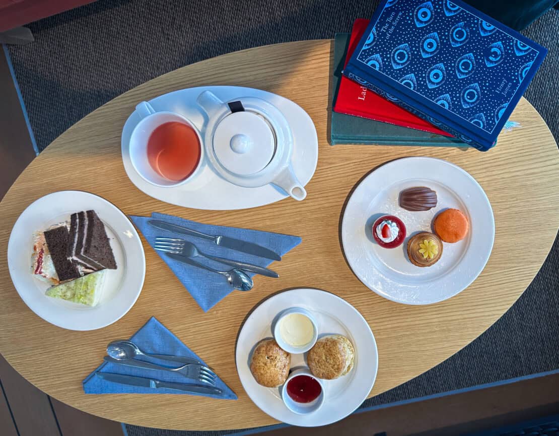 Afternoon tea served in the Wintergarden - Viking Jupiter cruise review