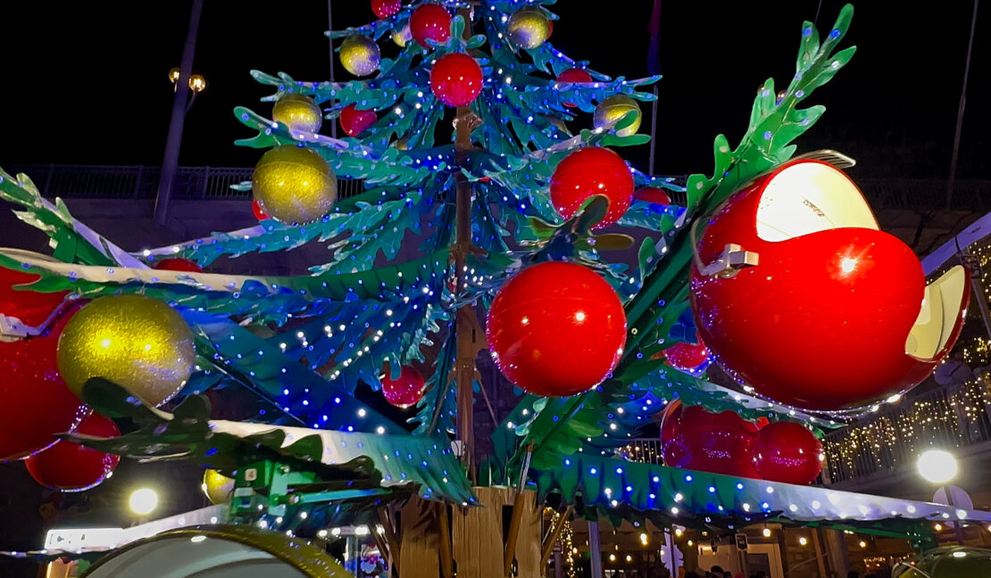 Christmas tree ride Lausanne Christmas Market