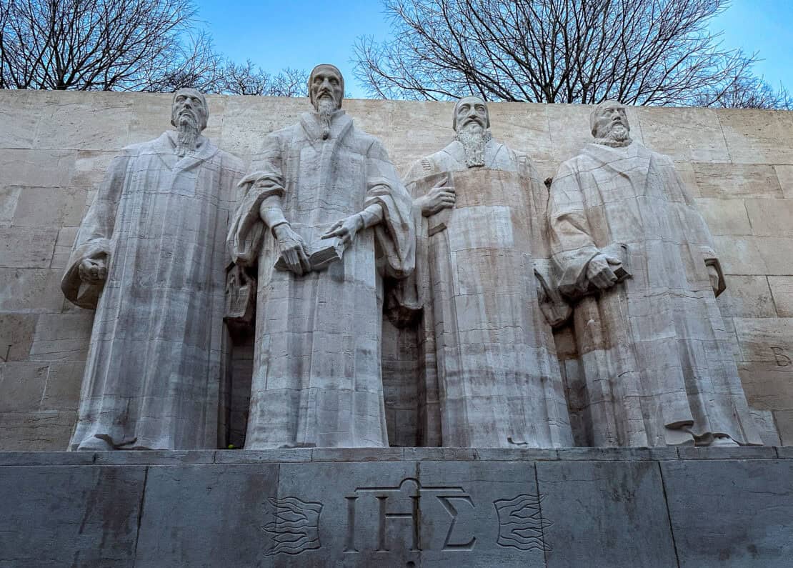Reformation wall in Geneva Switzerland