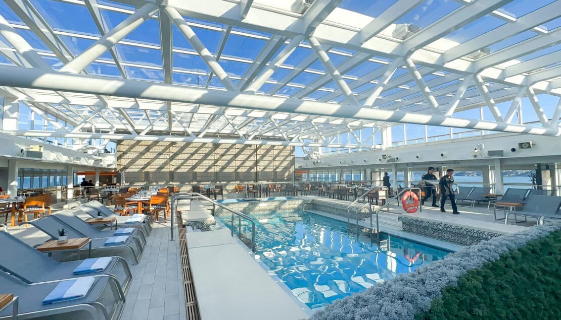 Covered pool - Viking Jupiter cruise review