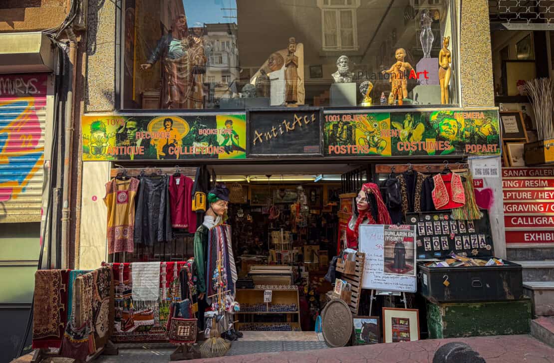 Modern store in Beyoglu in Istanbul, Turkey - Turkish souvenirs