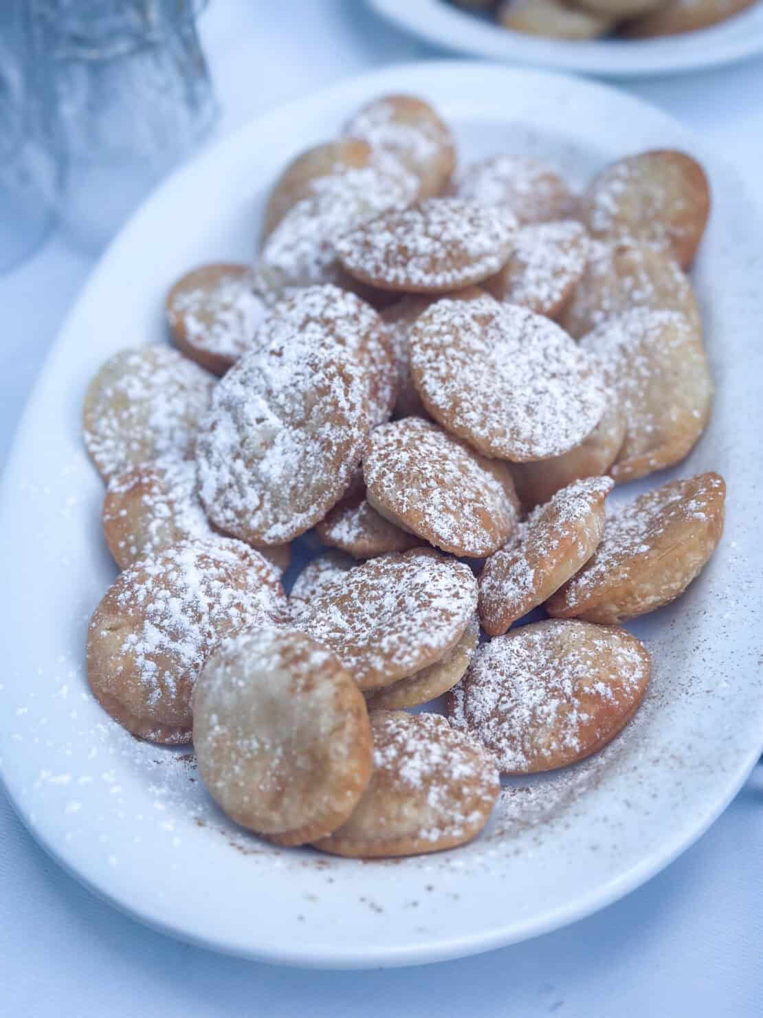 Plate of traditional pastries in Crete, Greeece