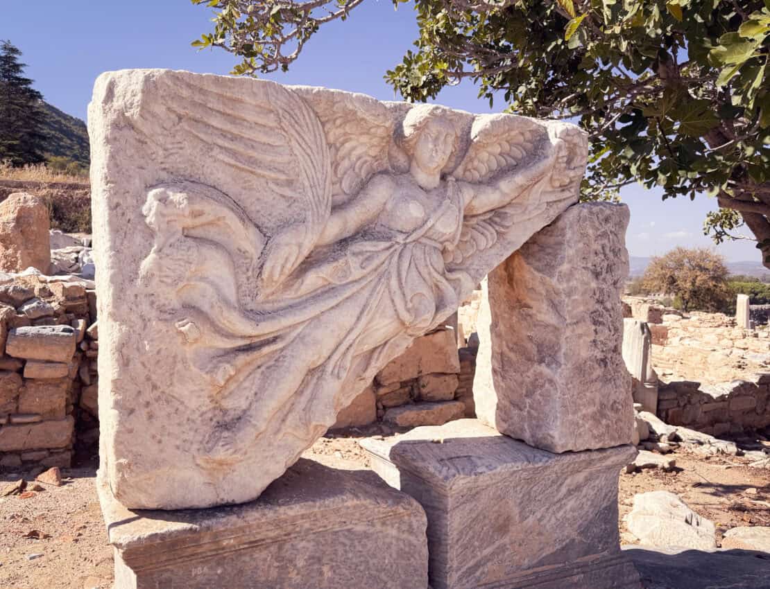 Angel statue at Ephesus in Turkey