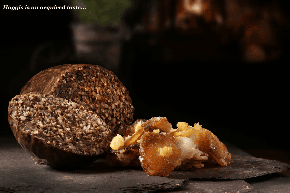 Haggis and roast potatoes - travel tips for Scotland