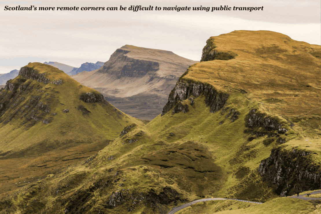 Scenic view of the Quiraing on Isle of Skye, Scotland