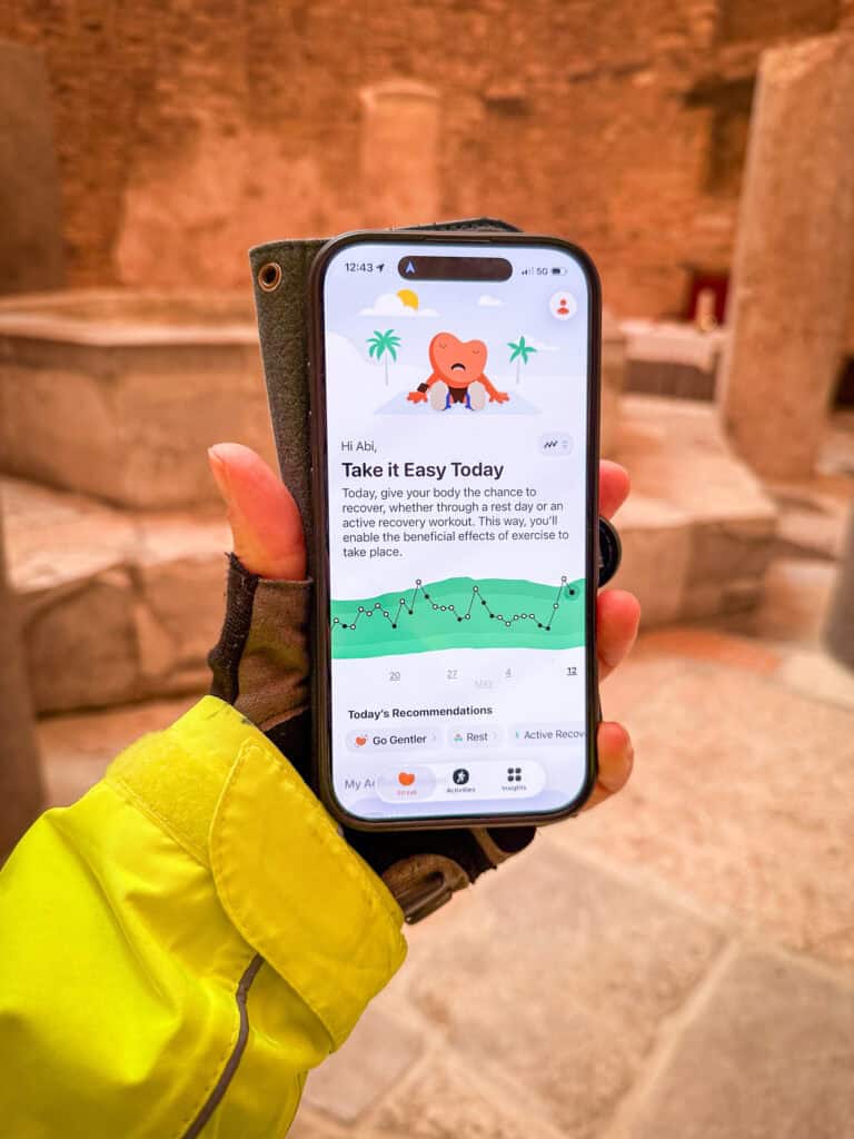 Take it Easy Today Message in Alquileia UNESCO World Heritage Site Building