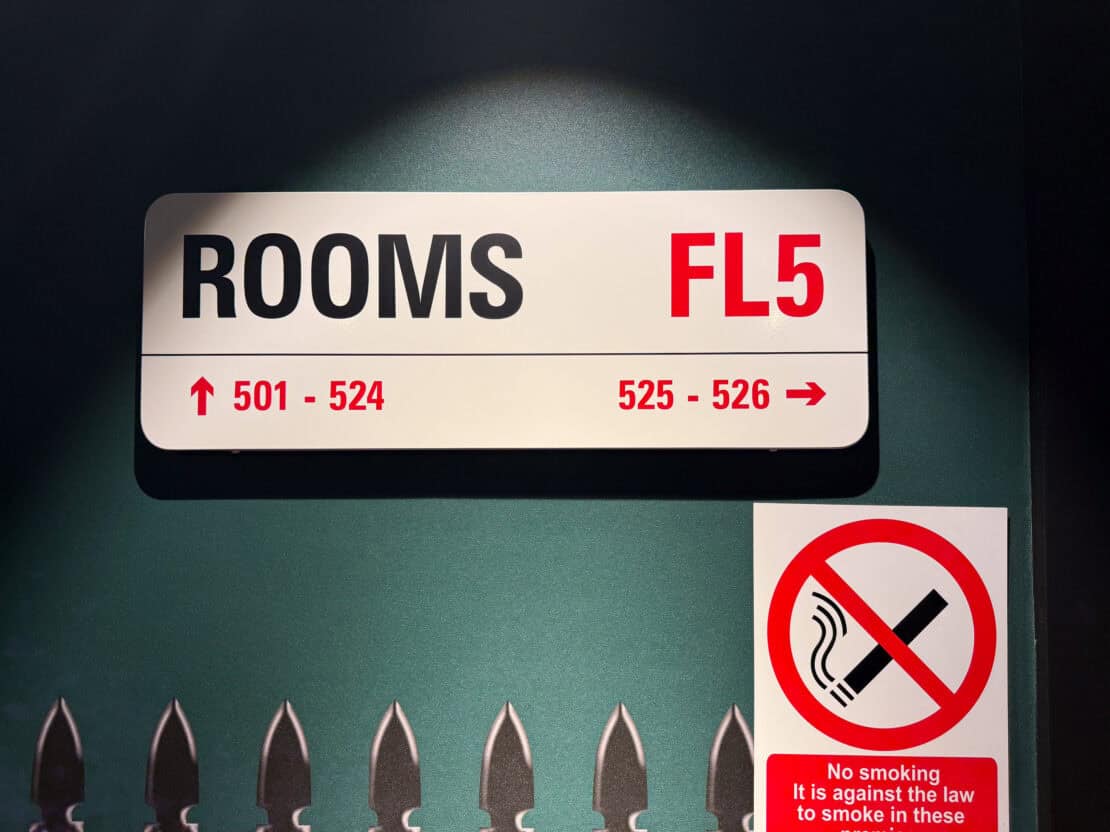 Nhow London Room Sign in London Text