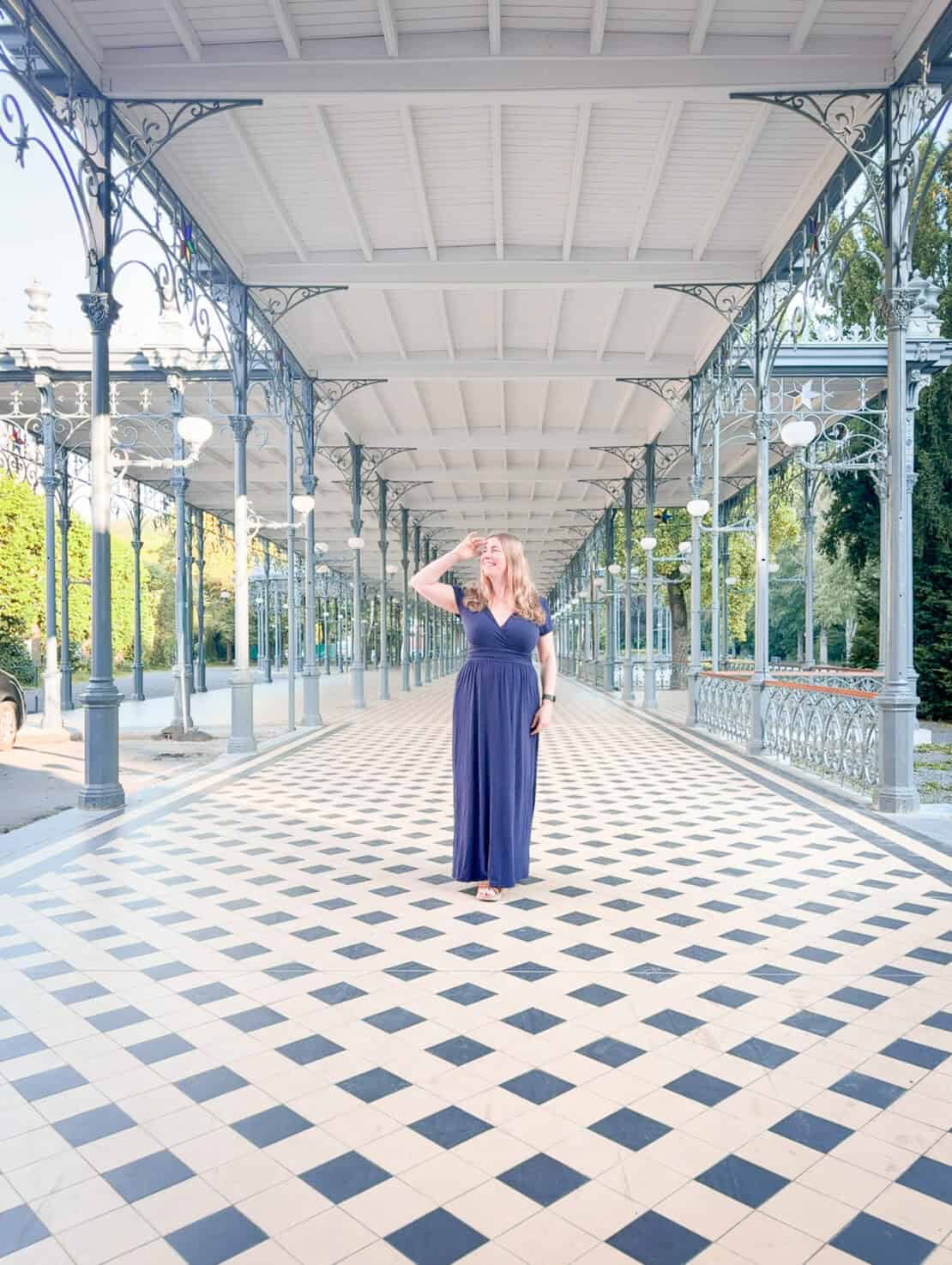 Abigail King on the Promenade Spa Belgium