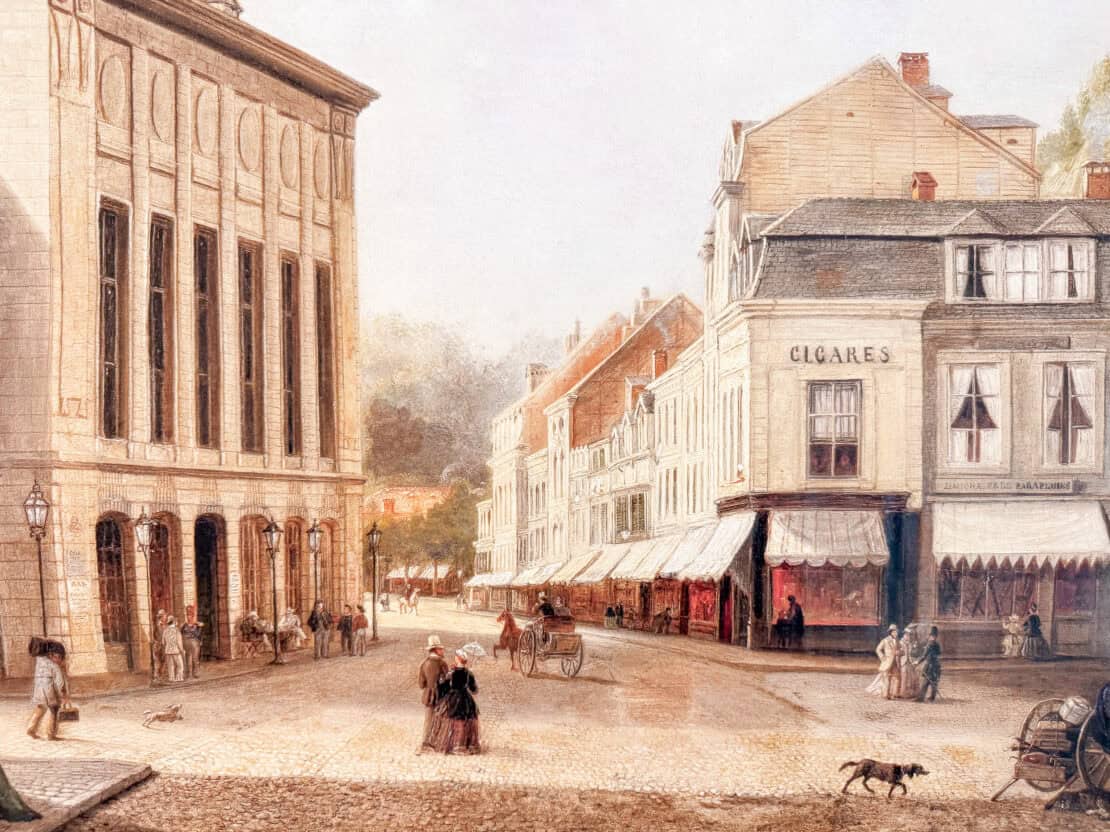 Painting of Spa in Belgium in the 18th century